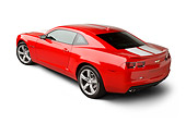 CAM 04 BK0026 01
2012 Chevrolet Camaro Red With White Stripe 3/4 Rear View On White Seamless