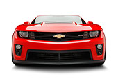 CAM 04 BK0044 01
2013 Chevrolet Camaro ZL1 Red Front View On White Seamless