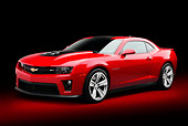 CAM 04 BK0047 01
2013 Chevrolet Camaro ZL1 Red 3/4 Front View In Studio