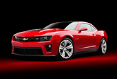 CAM 04 BK0049 01
2013 Chevrolet Camaro ZL1 Red 3/4 Front View In Studio