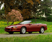 CAM 04 RK0004 04
1995 Chevrolet Camaro Burgundy Convertible 3/4 Side On Pavement