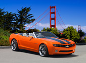 CAM 04 RK0087 01
Chevrolet Camaro Convertible Concept Orange And Black Low 3/4 Side View On Pavement