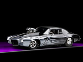 CAM 04 RK0094 01
1971 Chevrolet Camaro Black With Gray Flames 3/4 Front View Studio