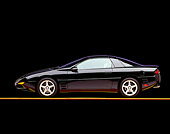 CAM 05 RK0004 01
1994 Chevrolet Camaro Calloway C-8 Black Profile View On Red And Yellow Lines Studio