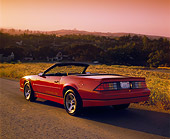 CAM 06 RK0010 06
1988 Chevrolet Camaro Iroc-Z Convertible 3/4 Rear View On Pavement