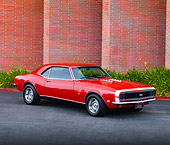 CAM 07 RK0079 01
1968 Chevrolet Camaro RS/SS 396 Red 3/4 Front View By Building