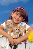 CHD 03 RK0008 03
Girl With Orange Kittens By Fence