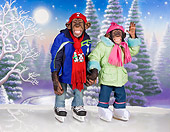 CHI 03 RK0310 01
Two Chimpanzees Ice Skating