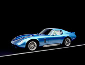 COB 01 RK0113 03
1965 Shelby, Cobra, Replica, Daytona Coupe, Electric Blue Viper Blue, Factory 5 Racing Kit 3/4 Side View Studio