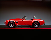 COB 01 RK0012 04
1965 Shelby Cobra 427 Convertible Red Profile On Red Line Studio