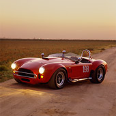 COB 01 RK0075 02
1966 Shelby Cobra Convertible Race Car Red Side 3/4 On Dirt At Dusk