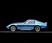 COB 01 RK0114 02
1965 Shelby, Cobra, Replica, Daytona Coupe, Electric Blue Viper Blue, Factory 5 Racing Kit Profile View Studio