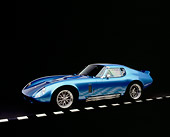 COB 01 RK0115 03
1965 Shelby, Cobra, Replica, Daytona Coupe, Electric Blue Viper Blue, Factory 5 Racing Kit 3/4 Side View Studio