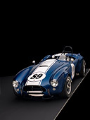 COB 01 RK0130 01
1964 Shelby Cobra 289 AC Blue Convertible 3/4 Front View Studio