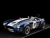 COB 01 RK0131 01
1964 Shelby Cobra 289 AC Blue Convertible 3/4 Front View Studio