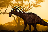 DIN 01 JZ0002 01
Silhouette Profile Of Amargasaurus Standing By Tree