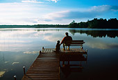 DOG 18 DB0047 01
Labrador Retriever And Owner Relaxing On Dock By Lake