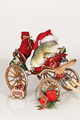 FRG 01 RK0077 01
African Bullfrog Sitting In Christmas Sleigh On White Seamless