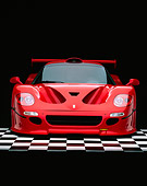 FRR 01 RK0012 05
Ferrari F-50 GTR1 Red Head On Shot On Checkered Floor Studio
