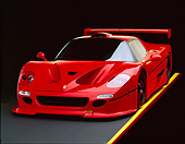 FRR 01 RK0013 01
Ferrari F-50 GTR1 Red 3/4 Front View On Yelllow Line Studio