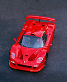 FRR 01 RK0019 02
Ferrari F-50 GTR1 Red Ovehread 3/4 Front View  Pavement