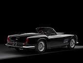 FRR 03 RK0105 01
1959 Ferrari 250GT California Spyder LWB Black 3/4 Rear View Studio