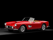 FRR 03 RK0109 01
1959 Ferrari 250GT California Spyder LWB Red 3/4 Side View Studio