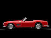 FRR 03 RK0111 01
1959 Ferrari 250GT California Spyder LWB Red Profile View Studio