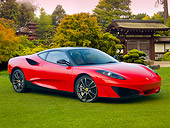 FRR 04 BK0012 01
2010 Ferrari SP1 Red 3/4 Front View On Grass By Pagoda