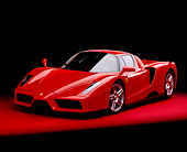 FRR 04 RK0289 10
2003 Ferrari Enzo Red 3/4 Front View On Red Floor Studio