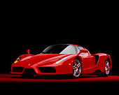 FRR 04 RK0290 03
2003 Ferrari Enzo Red 3/4 Low Front View On Red Floor Studio