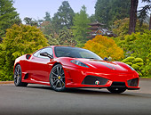 FRR 04 RK0634 01
2009 Ferrari F430 Scuderia Red 3/4 Front View On Pavement By House And Trees