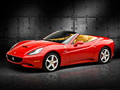 FRR 04 RK0635 01
2009 Ferrari California Red 3/4 Front View In Studio Against Blocks
