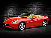 FRR 04 RK0636 01
2009 Ferrari California Red 3/4 Front View In Studio Against Bricks