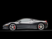 FRR 04 RK0645 01
2010 Ferrari 458 Italia Gray Profile View In Studio