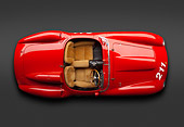 FRR 04 RK0687 01
1957 Ferrari 625 TRC Red Overhead View In Studio