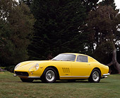 FRR 04 RK0036 01
1965 Ferrari 275 GTB Yellow
3/4 Front View On Grass By Trees