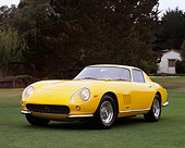 FRR 04 RK0036 05
1965 Ferrari 275 GTB Yellow
3/4 Front View On Grass By Trees