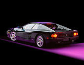 FRR 04 RK0097 04
1995 Ferrari F512M Blue 3/4 Rear View On Purple Floor Studio