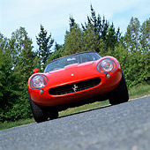 FRR 04 RK0122 06
1967 Ferrari 275 GTB/4 Red Head On View On Pavement By Trees