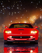 FRR 04 RK0145 02
1997 Ferrari 550 Maranello Red Low Head On Shot On Mylar Floor Studio