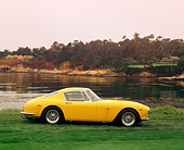 FRR 04 RK0161 03
1960 Ferrari 250 GT SWB Scaglietti Berlinetta Yellow Profile View On Grass By Water