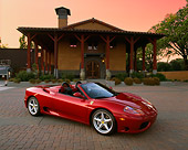 FRR 04 RK0259 07
2001 Ferrari 360 Spider Convertible Yellow 3/4 Front View By Building