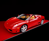 FRR 04 RK0283 05
2002 Ferrari 360 Modena F1 Spyder Red Overhead 3/4 Front View Studio