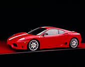 FRR 04 RK0311 03
2004 Ferrari 360 Challenge Stradale Red White Stripe 3/4 Front View Studio