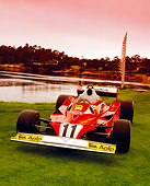 FRR 04 RK0349 01
1977 Ferrari 312T2 Formula One Red 3/4 Front View On Grass By Water