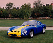 FRR 04 RK0356 02
1962 Ferrari 250GT Comp Berlnetta Blue And Yellow Front 3/4 View On Grass