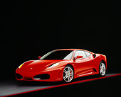 FRR 04 RK0360 16
2005 Ferrari F430 Red 3/4 Front View On Red Line Studio