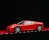 FRR 04 RK0362 09
2005 Ferrari F430 Red 3/4 Side Side View On Red Floor Checkered Line Studio