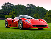 FRR 04 RK0431 01
Ferrari P4/5 Red By Pininfarina Low 3/4 Front View On Turf